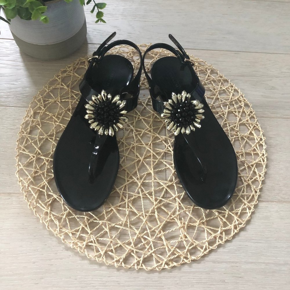💸💸Coach Hilda Jelly Sandals Bead embellishment